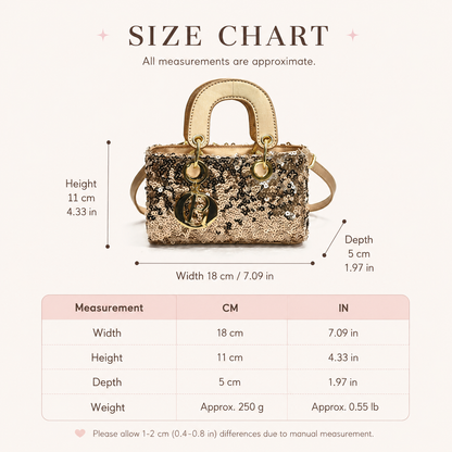 Kids Sequin Crossbody Bag – Sparkly Mini Handbag in 2 Styles