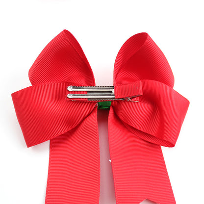 Christmas Headbands 2025 Santa & Grinch Printed Ribbon Hair Accessories for Kids