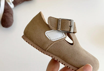 Kids’ Suede Comfort Buckle Strap Sandals – Spring & Summer Everyday Shoes