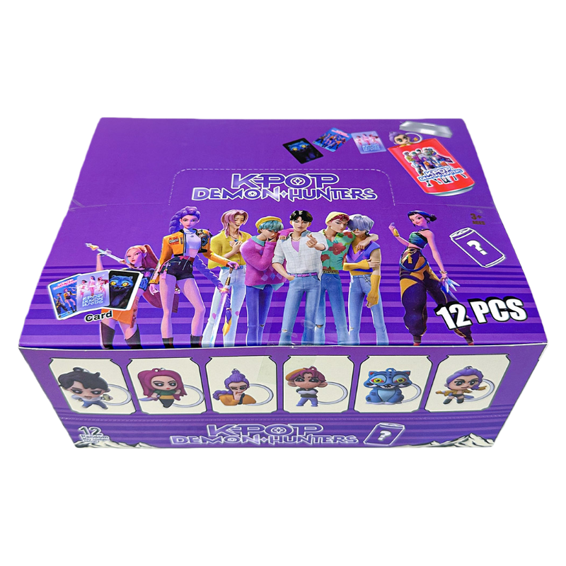 K-POP Demon Hunters Blind Box Keychain Figures – Trendy Can-Shaped Collectible Toys for Bags and Cars