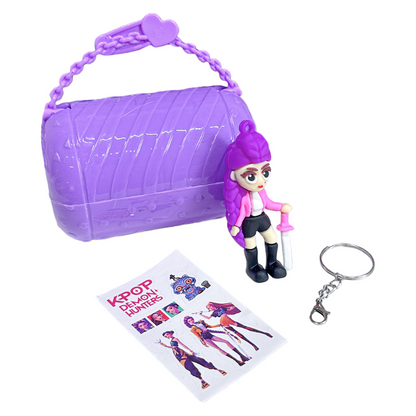 K-POP Demon Hunters Blind Box Capsule Figures Trendy Collectible Keychain Toys for Bags and Car Decorations