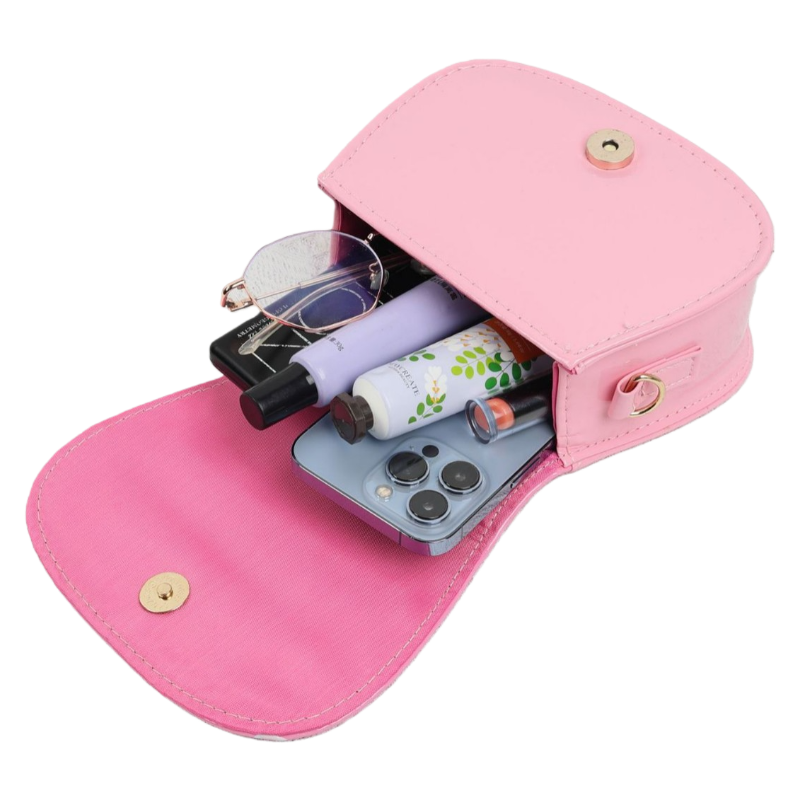 K-POP Demon Hunters Anime Print Kids Crossbody Bag with Pearl Handle & PU Strap