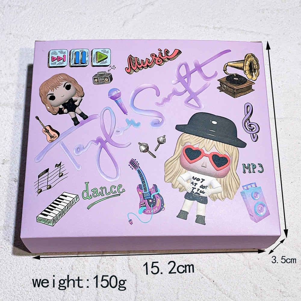 Taylor Swift Pop Singer-Inspired Cute Mini Doll Keychain Q-Style Figure Bag Charm & Desk Ornament