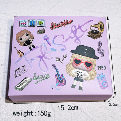Taylor Swift Pop Singer-Inspired Cute Mini Doll Keychain Q-Style Figure Bag Charm & Desk Ornament