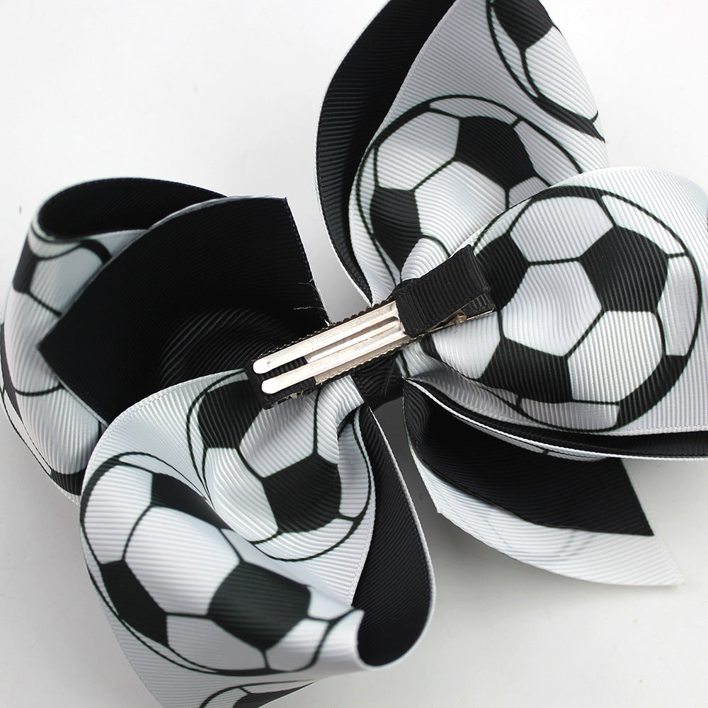 5.5-inch Double-Layer World Cup Ribbon Bow Hair Clip for USA, Canada & Mexico