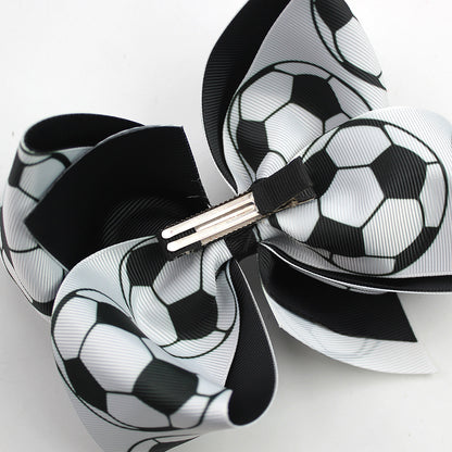 5.5-inch Double-Layer World Cup Ribbon Bow Hair Clip for USA, Canada & Mexico