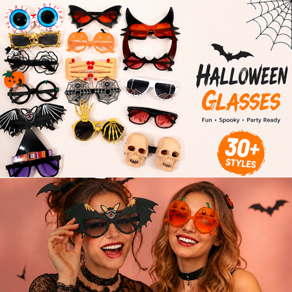 Halloween Party Glasses for Kids & Adults Funny Costume Sunglasses Photo Booth Props