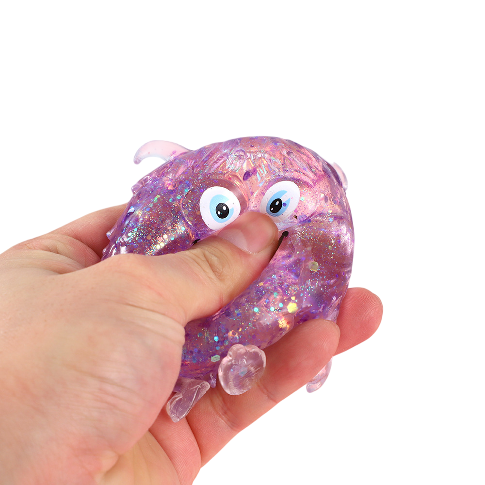 Glitter Monster Squishy Stress Relief Toy