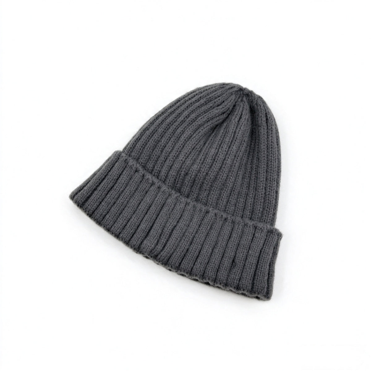 Girls Bow Embroidered Knit Beanie – Ribbed Cuffed Winter Hat, Ages 3–10