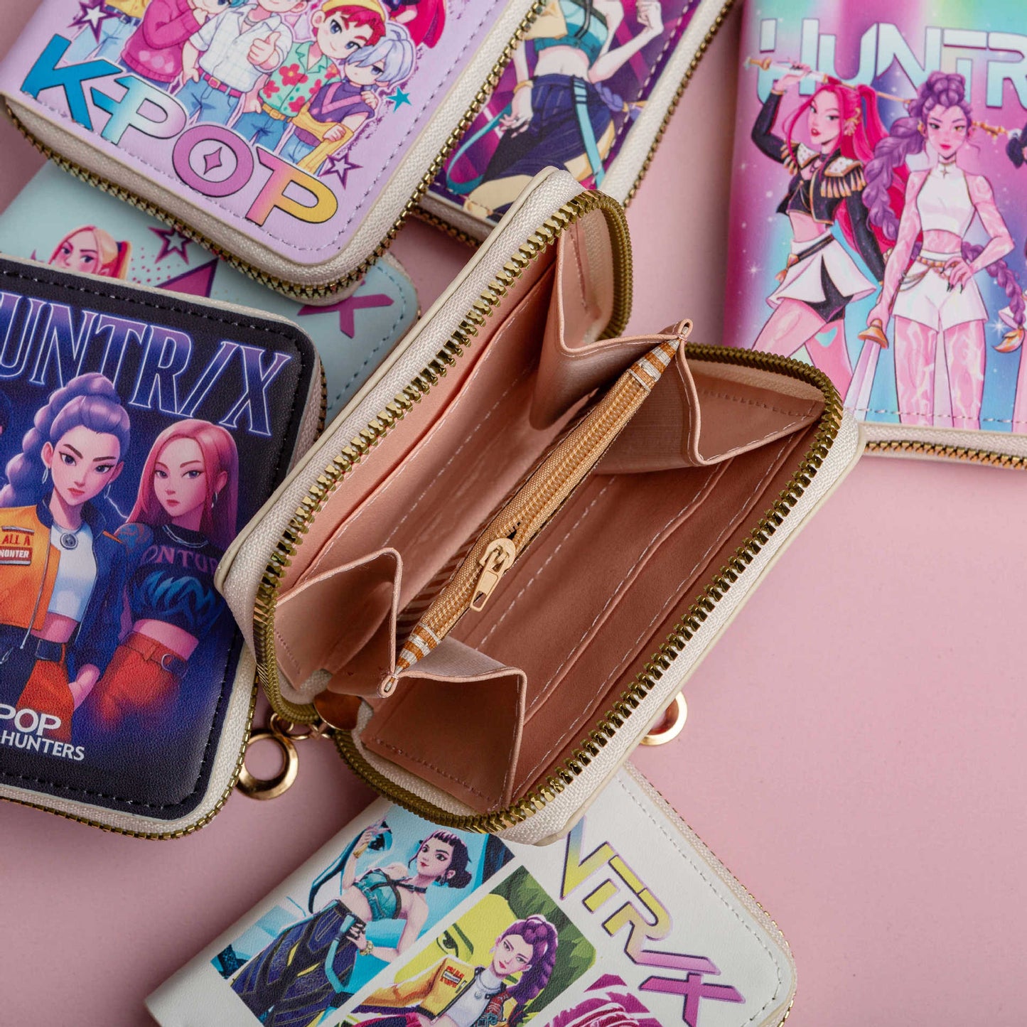 K-pop Demon Hunter Cartoon Print Mini Wallet Coin Purse Card Holder