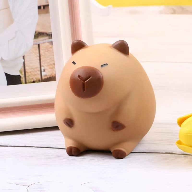 Capybara Mesh Squishy Toy – Squeeze Stress Relief Fidget Toy