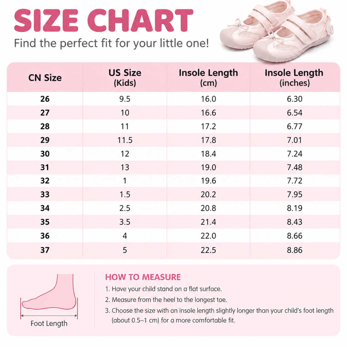 Girls Bow Mary Jane Sneakers – Cute 3-Season Casual Shoes