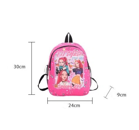 K-Pop Demon Hunters Cartoon Backpack Cute Kindergarten School Bag for Boys & Girls