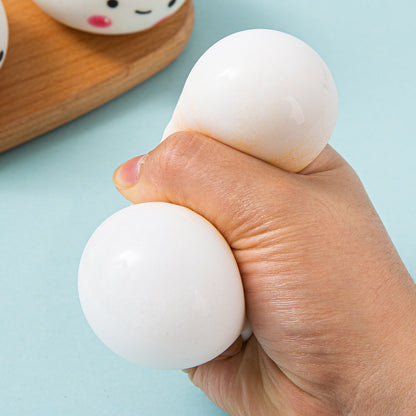 Simulation Emoji Steamed Stuffed Bun Squishy Toy Slow Rising Stress Relief Squeeze Toy