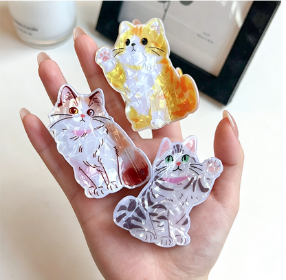 Cute Animal Hair Claw Clips – Cat & Dog Hair Accessories for Women & Girls, Novelty Gift