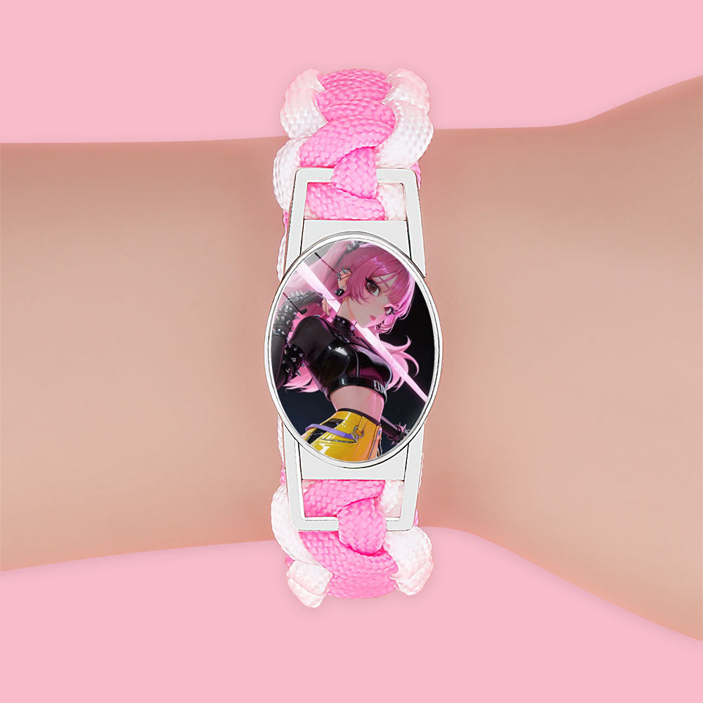 K-pop Demon Hunter Bracelet Woven Adjustable Handwoven Dopamine Style Kids Jewelry