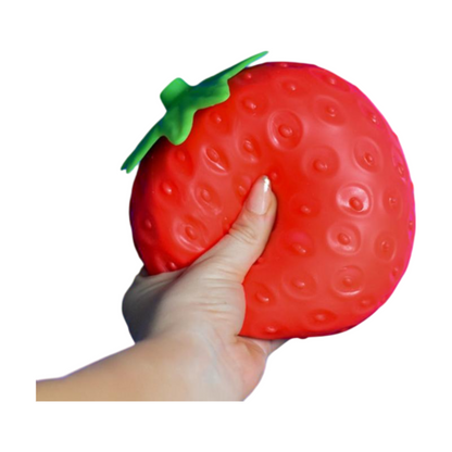 Simulation Jumbo Strawberry Squishy Slow Rising Stress Relief Squeeze Toy Box Set