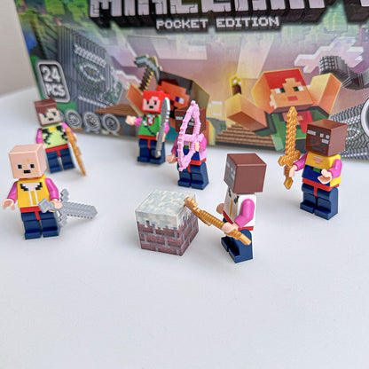 Surprise Capsule Mini Building Blocks Silicone Figurine Set Blind Box Puzzle Bricks Toy Fun Collectible
