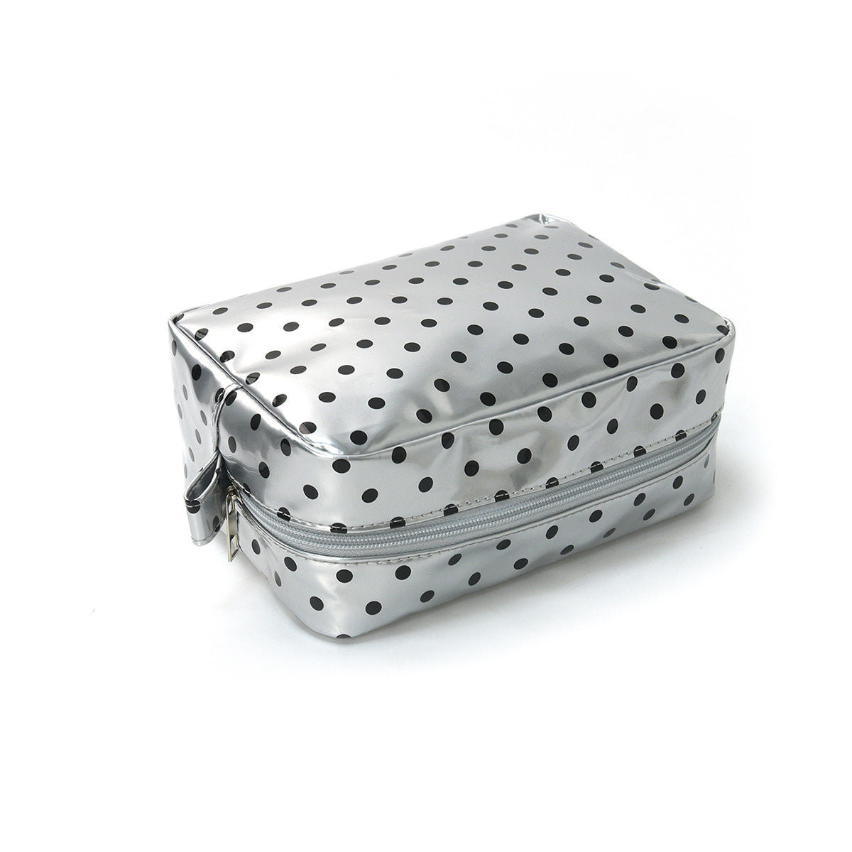 Waterproof Clear Polka Dot Striped Makeup Pouch Travel Toiletry Bag