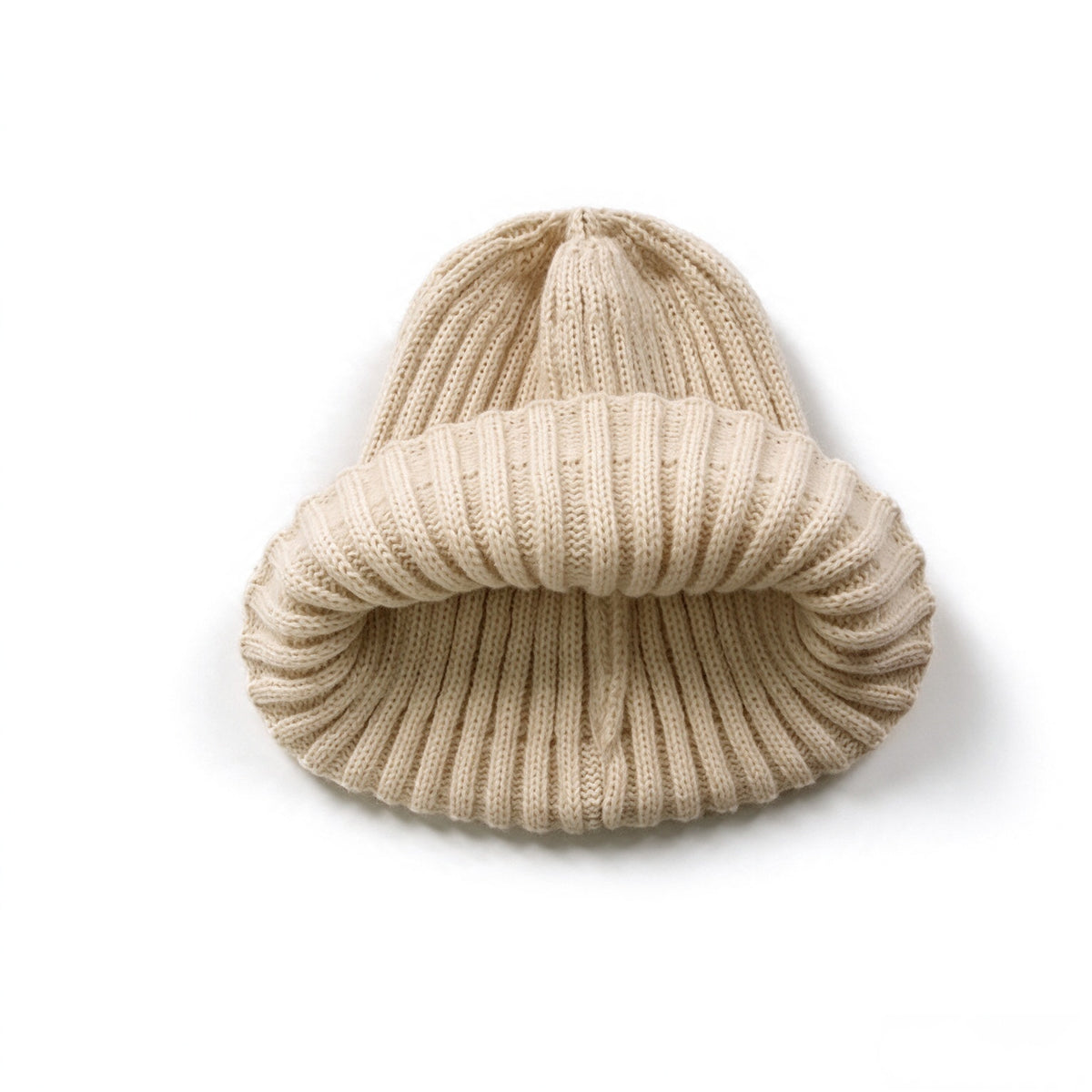 Girls Bow Embroidered Knit Beanie – Ribbed Cuffed Winter Hat, Ages 3–10