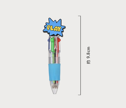 Back To School Novelty Gaming Theme Ballpoint Pen Collection Multi Ink Pens for Gift & Stationery