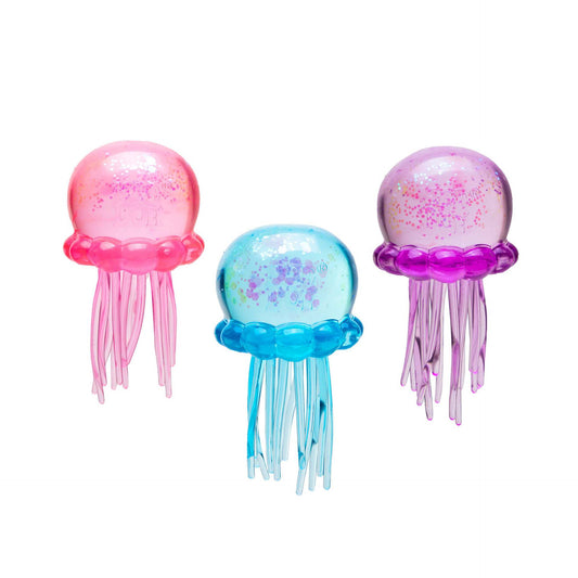 Glitter Jellyfish Toy Slow Rising Stress Relief Squeeze Toy Boxed Set