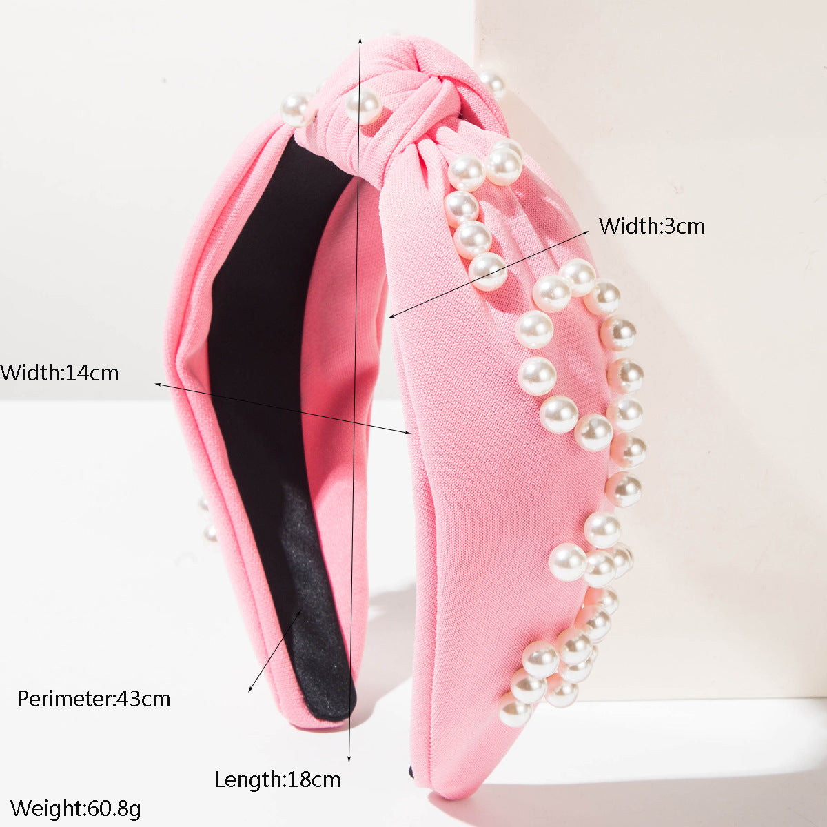 Valentine’s Day LOVE Headband Rhinestone & Pearl Embellished Knot Hairband