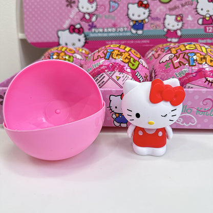 Cartoon Blind Capsule Toy Box Set of 12, Surprise Collectible Figures & Keychains