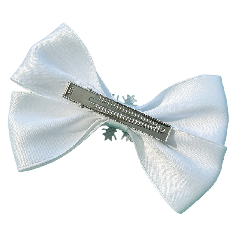 Christmas Bow Hair Clips for Girls Cute Snowflake Santa Claus Hair Barrettes Holiday Hair Accessories