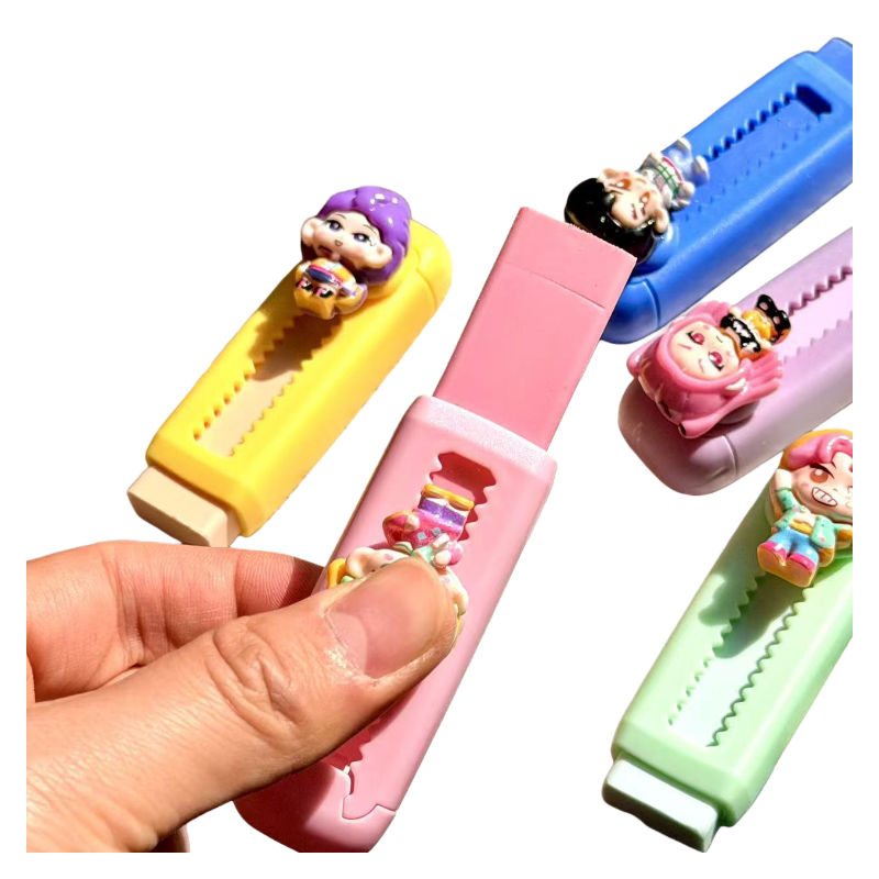 K-POP Demon Hunter Cartoon Slide Eraser Dust-Free School Stationery for Kids & Students