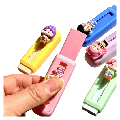 K-POP Demon Hunter Cartoon Slide Eraser Dust-Free School Stationery for Kids & Students