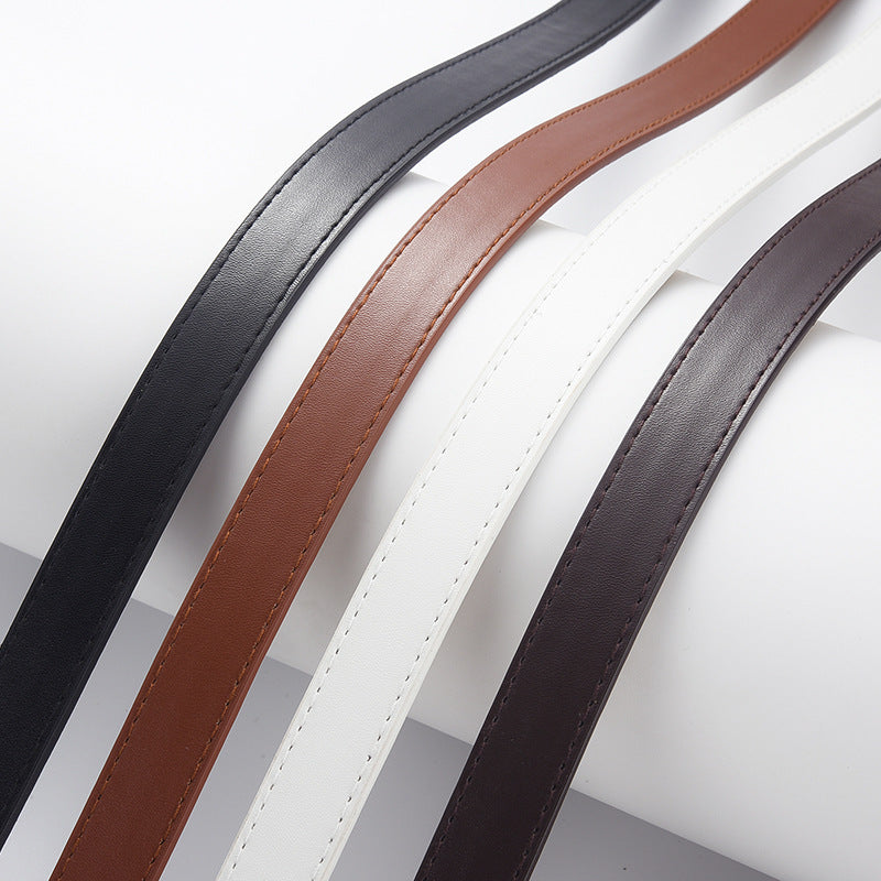 Kids’ Sequin PU Waist Belt with Heart-Shaped Buckle