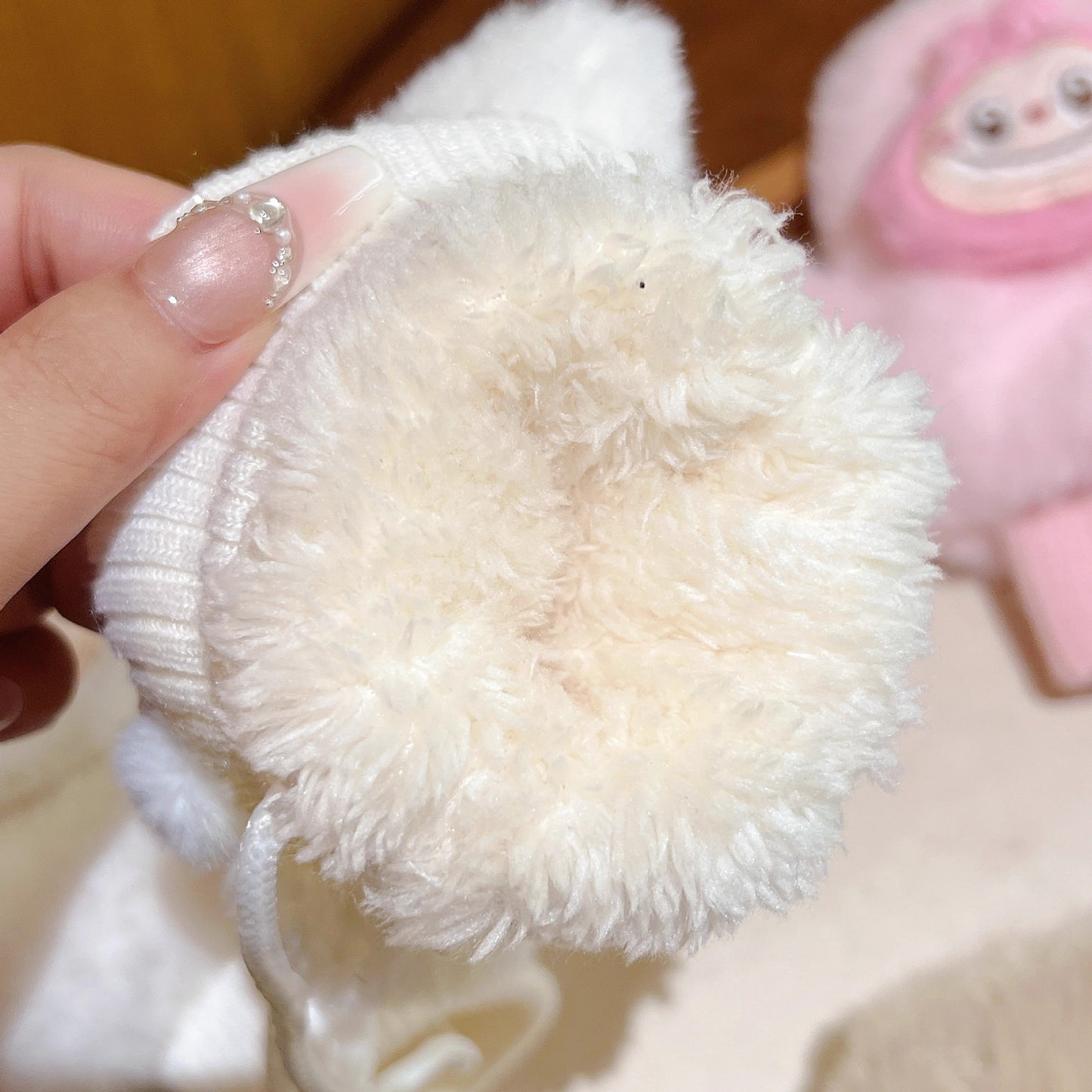 Kids Winter Gloves with Lanyard Thick Fleece-Lined Mittens Plush Warm & Cozy for Boys and Girls