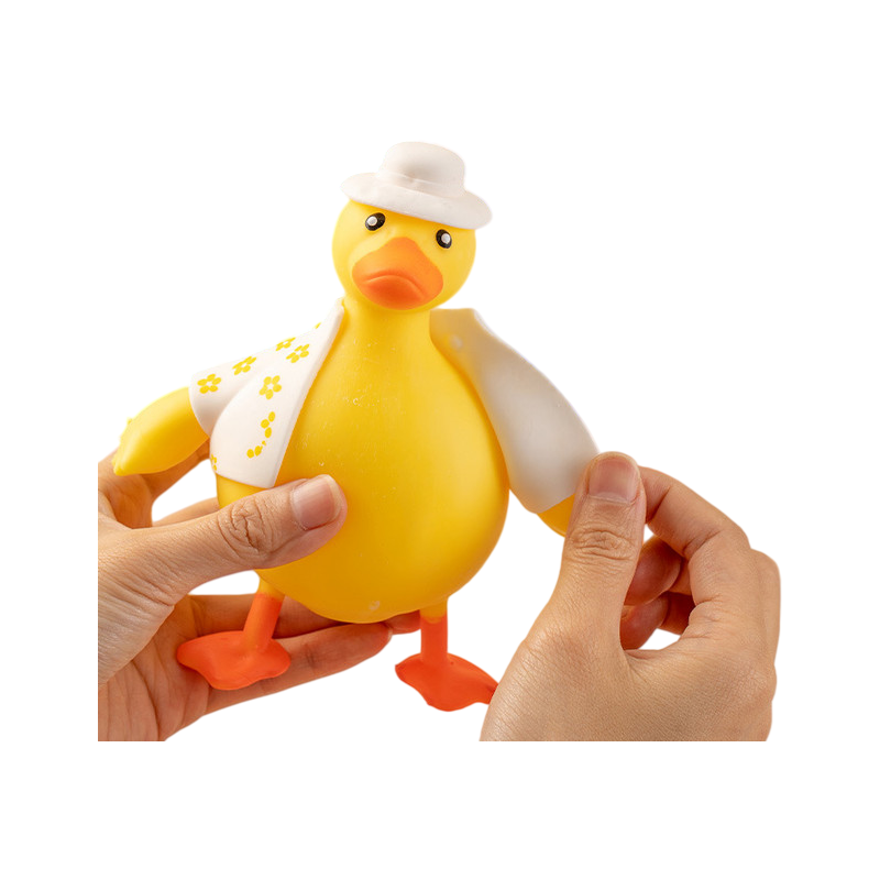 Dress-Up Duck Squishy Stress Relief Toy Box Set – 12pcs Removable Outfit Ducks