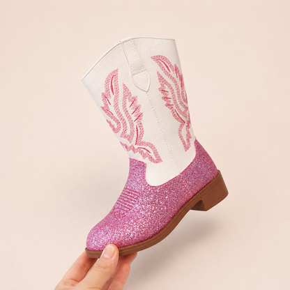 Girls Western Cowboy Boots – Glitter & Embroidered Styles