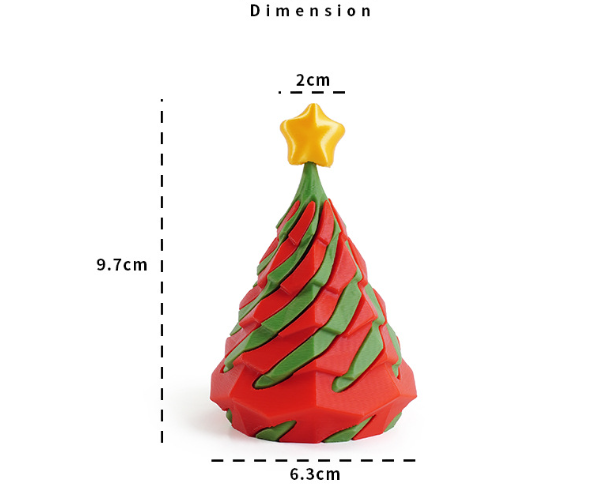 3D Printed Impossible Christmas Tree Fidget Toy – Stress Relief Holiday Desk Decor