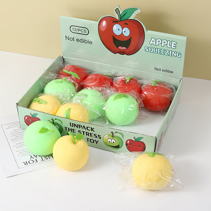 Simulation Apple Squishy Toy Slow Rising Stress Relief Squeeze Toy