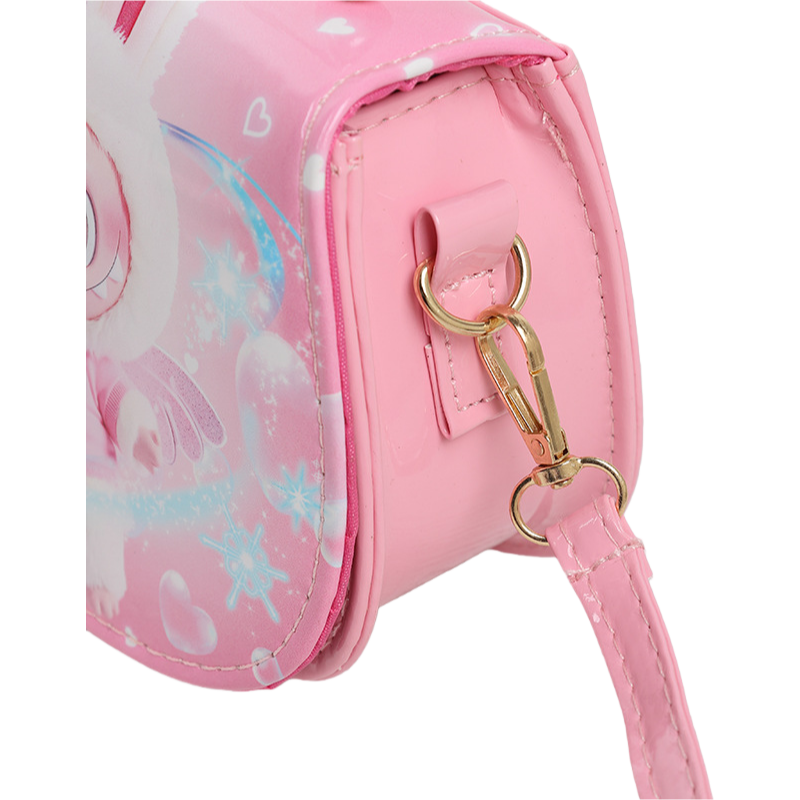 K-POP Demon Hunters Anime Print Kids Crossbody Bag with Pearl Handle & PU Strap