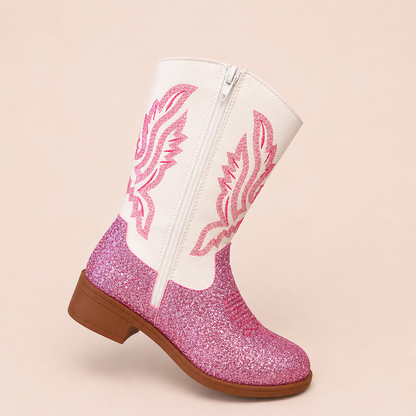 Girls Western Cowboy Boots – Glitter & Embroidered Styles