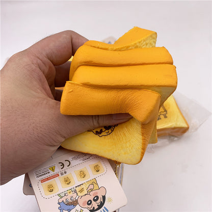 Anime Style  Capybara Toast Bread PU Squishy Slow Rising Stress Toy