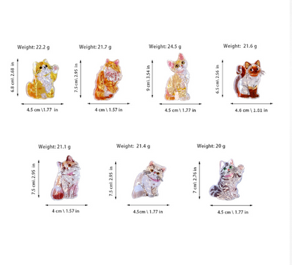 Cute Animal Hair Claw Clips – Cat & Dog Hair Accessories for Women & Girls, Novelty Gift