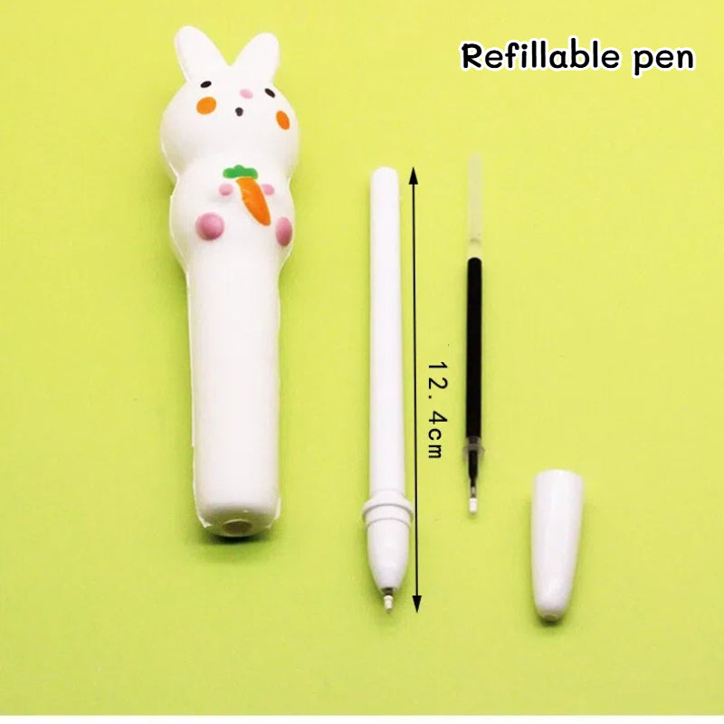 Squishy Stress Relief Gel Pen Slow Rising Squeeze Neutral Pen for Students & Office