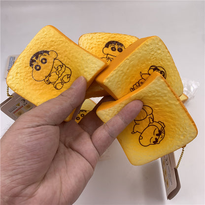 Anime Style  Capybara Toast Bread PU Squishy Slow Rising Stress Toy