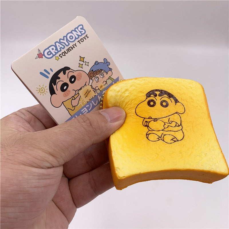 Anime Style  Capybara Toast Bread PU Squishy Slow Rising Stress Toy