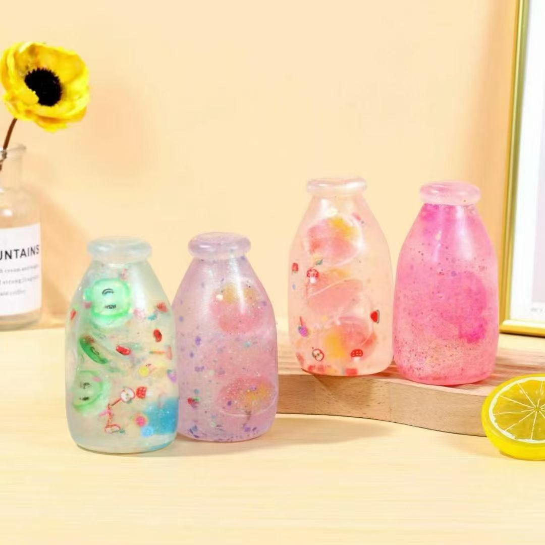 Drift Bottle Squishy Stress Relief Toy Box Set – Soft Taffy-Like Texture
