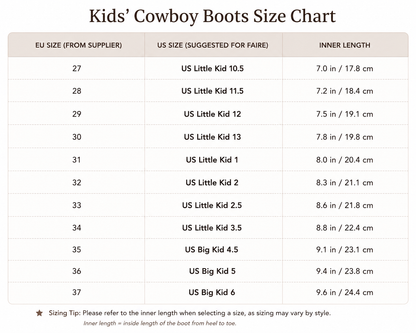 Girls Western Cowboy Boots – Glitter & Embroidered Styles
