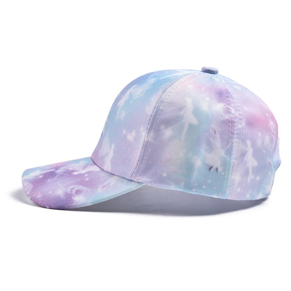 Kids Girl's Tie Dyed Print Baseball Cap Cotton Hat For Trips