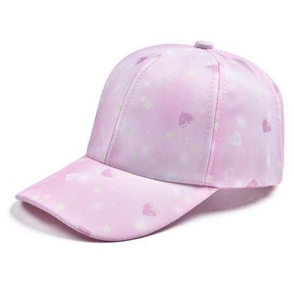 Kids Girl's Tie Dyed Print Baseball Cap Cotton Hat For Trips