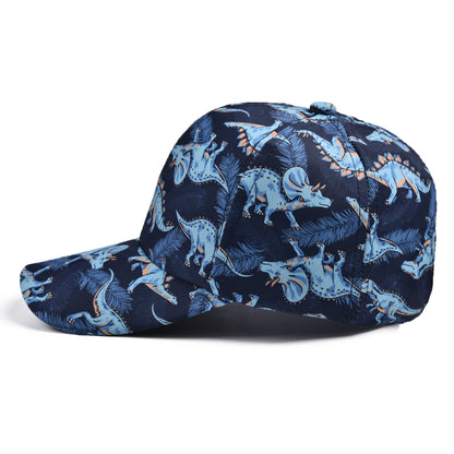 Kids Boy's Dino Print Baseball Cap Cotton Hat