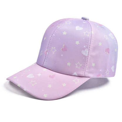 Kids Girl's Tie Dyed Print Baseball Cap Cotton Hat For Trips